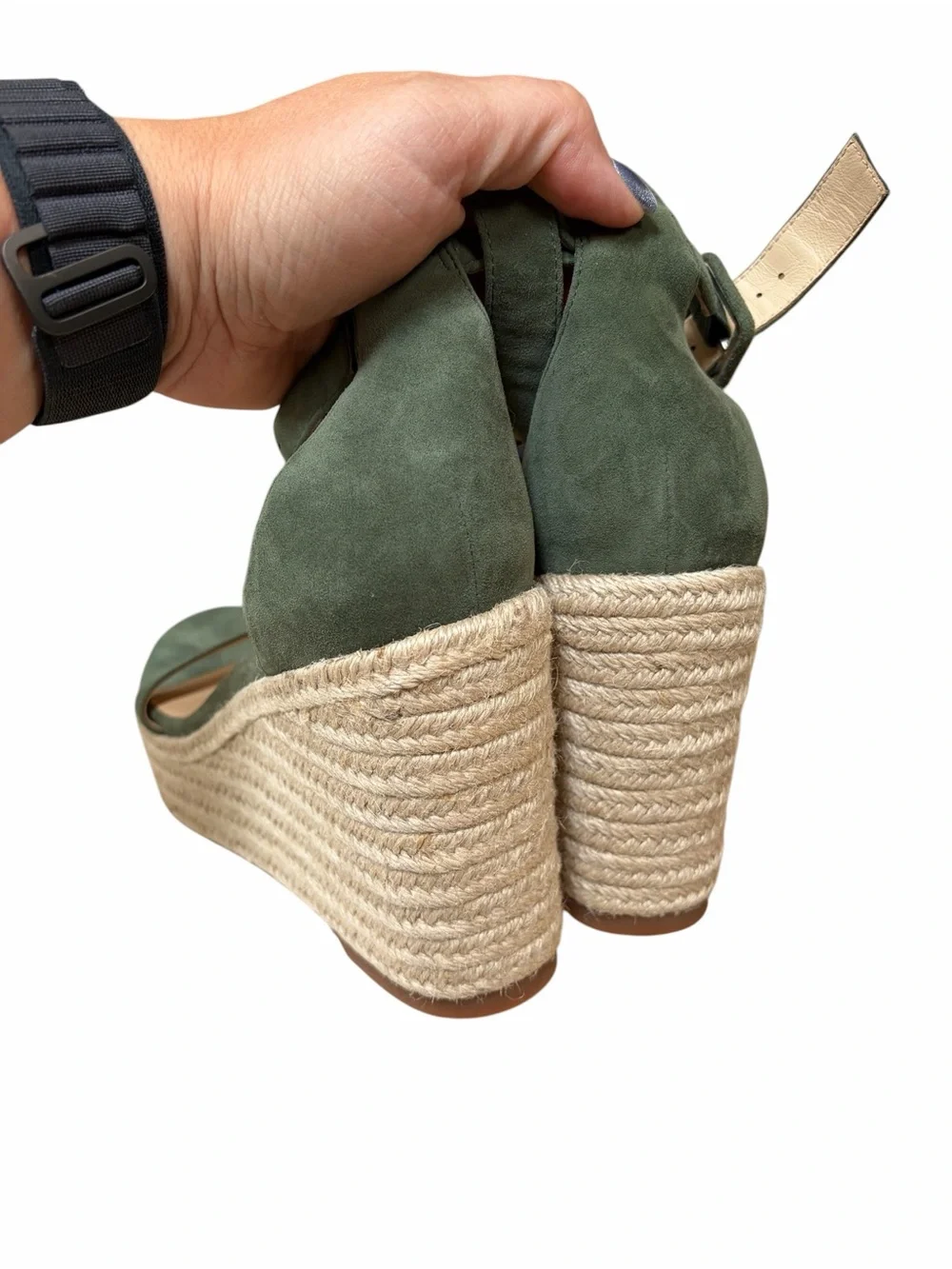L’Agence Avice Ankle Strap Espadrille Platform Wedge Sandal